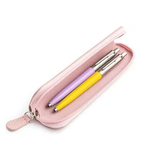 Zestaw prezentowy długopis Parker Jotter Originals Liliowy i Żółty z różowym etui - Zestawy piśmiennicze - miniaturka - grafika 1