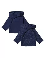 Swetry damskie - Noppies Naker kardigan dla niemowląt, uniseks, dwustronny nadruk na całej powierzchni, Black Iris - P554, 74 - miniaturka - grafika 1