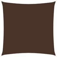 Parasole ogrodowe - vidaXL Żagiel ogrodowy, tkanina Oxford, kwadratowy, 7x7 m, brązowy vidaXL - miniaturka - grafika 1