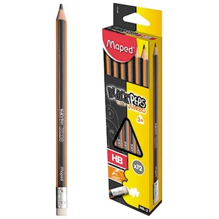 . Ołówek Blackpeps z gumką jumbo HB. Pudełko z zawieszką 854721 - Przybory szkolne - miniaturka - grafika 2
