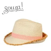 Zabawy w naśladowanie dorosłych - Souza! Kapelusz słomkowy naturalny-różowy Liny - miniaturka - grafika 1