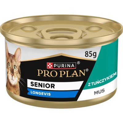Karma dla kota PURINA PRO PLAN Senior Longevis Mus z tuńczykiem 85 g