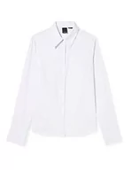 Koszule damskie - Pinko Chic Popeline Stretch Koszula Damska, Z04_jasny biały, 48 - miniaturka - grafika 1