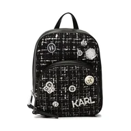 Plecaki - Plecak KARL LAGERFELD 226W3080 Black/White - miniaturka - grafika 1