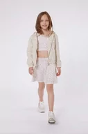 Kurtki i płaszcze dla dziewczynek - Michael Kors kurtka dziecięca kolor beżowy - miniaturka - grafika 1