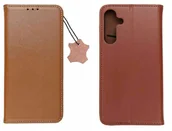 Etui i futerały do telefonów - Kabura SMART PRO Book skórzana do SAMSUNG A17 brązowy - miniaturka - grafika 1