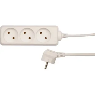 Vorel Przedłużacz elektryczny bez uziemienia 3-gniazda 3m 72489 - Przedłużacze i rozgałęźniki - miniaturka - grafika 1