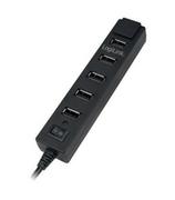 Huby USB - LogiLink 7 hub USB2.0 z włącznikiem ON/OFF [UA0124 - miniaturka - grafika 1