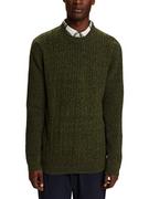 Swetry męskie - ESPRIT Sweter w kolorze khaki - miniaturka - grafika 1