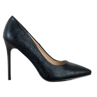 Czółenka - Goodin Modne Szpilki czarne - miniaturka - grafika 1