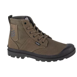 Buty trekkingowe damskie - Buty sportowe Sneakersy unisex, Palladium Pampa Hi Army - grafika 1