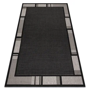 DYWAN SZNURKOWY SIZAL FLOORLUX 20195 CZARNA / srebrny czarny 120x170 cm - Dywany - miniaturka - grafika 1