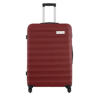 Duża walizka podróżna w poziome paski 28" - czerwony Semi Line - Walizki - miniaturka - grafika 1