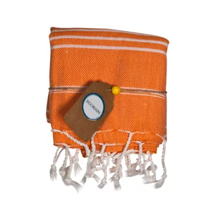 ECOBAIN 8978 Orange Small Classic Ręcznik 50 x 90 cm Ręcznik pod prysznic, do sauny i kąpieli Ręcznik do przebieralni Hamam - Ręczniki - miniaturka - grafika 1
