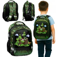 Plecaki szkolne i tornistry - Plecak Szkolny Młodzieżowy Wielokomorowy Minecraft Dla Gracza Piksel 19 L - miniaturka - grafika 1