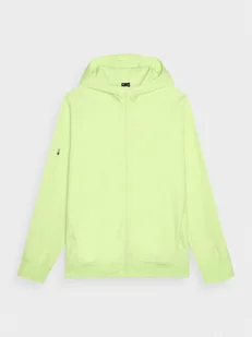 Męska bluza dresowa rozpinana 4F 4FRAW24TSWSM1823 - zielona - Bluzy sportowe męskie - miniaturka - grafika 1