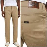 Spodnie męskie - Lee STRAIGHT FIT Extreme Motion wygodne proste spodnie materiałowe W31 L32 - miniaturka - grafika 1