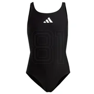 Stroje kąpielowe - Kostium kąpielowy adidas 3 Bars Sol ST Jr HR7477 152 cm - miniaturka - grafika 1