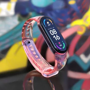Zamienna silikonowa opaska pasek bransoleta bransoletka do Xiaomi Mi Band 4 / 3 czerwony - Etui i futerały do telefonów - miniaturka - grafika 2