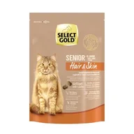 Mokra karma dla kotów - SELECT GOLD Hair+Skin Senior Drób z łososiem 300 g - miniaturka - grafika 1