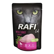Mokra karma dla kotów - Dolina Noteci RAFI Cat Adult z indykiem 100g 53248-uniw - miniaturka - grafika 1