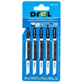 Brzeszczoty - Drel Brzeszczot do wyrzynarek z chwytem typu "T" drewno 75 mm zestaw 5 szt. - miniaturka - grafika 1