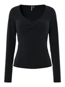 Koszulki i topy damskie - Pieces Koszulka "Pcmaliva" w kolorze czarnym - miniaturka - grafika 1