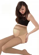Bielizna ciążowa - Rajstopy Ciążowe 20 Den Body Protect Beżowe - miniaturka - grafika 1