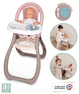 Smoby Baby Nurse Krzesełko do karmienia 220370 - Akcesoria dla lalek - miniaturka - grafika 3