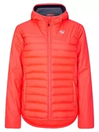 Kurtki damskie - Ziener Damska kurtka termiczna NANTANA Outdoor / Skitour | wiatroszczelna, wełna, bez PFC, czerwona (hot red), 40 - miniaturka - grafika 1