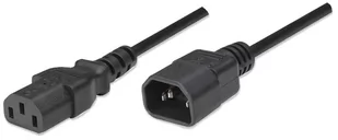 Manhattan Kabel przedłużający kabla zasilania ICOC 03-NC-01 C14 na C13 M/F 1m czarny 352673 - Kable komputerowe i do monitorów - miniaturka - grafika 2