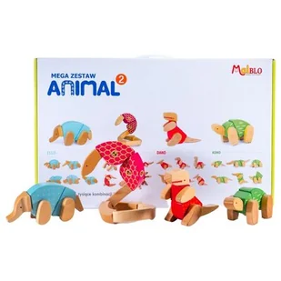Malblo Klocki drewniane Mega zestaw Animal 3 - Klocki - miniaturka - grafika 1
