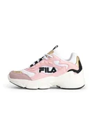 Buty dla dziewczynek - FILA Collene Logo Kids Sneakersy dziewczęce, Biały puder, różowy, 30 EU - miniaturka - grafika 1