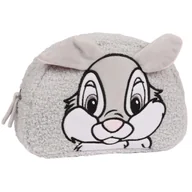 Kosmetyczki, organizery i kuferki - Tuptuś Bambi Disney Szara kosmetyczka podróżna, sherpa 22x15x6cm - miniaturka - grafika 1