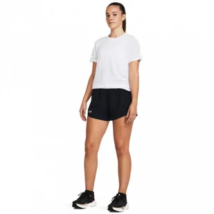 Damskie spodenki do biegania Under Armour UA Fly By Short - czarne - UNDER ARMOUR - Spodnie sportowe damskie - miniaturka - grafika 1
