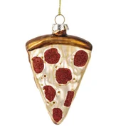 Bombki - Bombka Szklana Na Choinkę Pizza Kształtka 11X7Cm - miniaturka - grafika 1