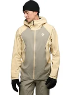 Kurtki i kamizelki sportowe męskie - Black Diamond Kurtka hardshellowa "Recon" w kolorze kremowo-szarym - miniaturka - grafika 1