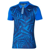 Koszulki sportowe męskie - Koszulka męska Mizuno  Mugen Shadow Polo Mugen Blue  XL - miniaturka - grafika 1