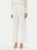 Spodnie damskie - Rinascimento Spodnie palazzo CFC0123671003 Écru Regular Fit - miniaturka - grafika 1