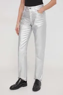 Spodnie damskie - Sisley jeansy damskie high waist - miniaturka - grafika 1