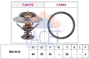 Termostat, płyn chłodzący Facet 7.8417 - Termostaty - miniaturka - grafika 1