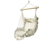 Hamaki - Fotel hamakowy boho, ecru-błękitny HC9-361TM - miniaturka - grafika 1