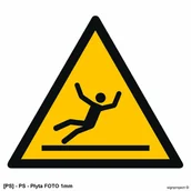 Tablice BHP - TD Systems GD011 - Ostrzeżenie przed śliską powierzchnią 250x250 - miniaturka - grafika 1