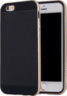 Etui i futerały do telefonów - Etui ochronne na Apple iPhone 6 Plus 5,5 cala twarde etui o wyglądzie karbonu (złote) - miniaturka - grafika 1