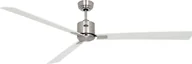 Wentylatory sufitowe - Energooszczędny wentylator sufitowy z pilotem Eco Neo III 180 cm szczotkowane chromowane łopatki biały / jasnoszary - miniaturka - grafika 1