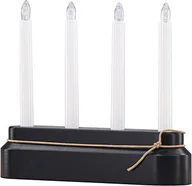 Pozostałe akcesoria świąteczne - Näsfjället Advent świecznik elektryczny 4 światła czarny. - miniaturka - grafika 1