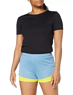 Spodnie damskie - Kempa Damskie spodnie EMOTION 2.0 SHORTS WOMEN spodnie, dove niebieski/limonkowy, XL - grafika 1