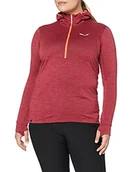 Bluzy damskie - Salewa damska bluza z kapturem Puez WO Active PL, różowo-czerwony/czarny na zewnątrz, rozmiar 46/40 00-0000027545 - miniaturka - grafika 1