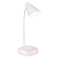 Lampy stojące - Nowoczesna lampka na biurko LED Activejet CLASSIC PLUS biała z funkcją oświetlenia nocnego - miniaturka - grafika 1
