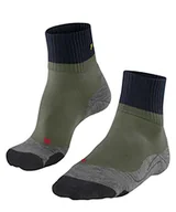 Skarpetki damskie - FALKE Mężczyźni Skarpety do wędrówek TK2 Explore Short M SSO Wełna Merynosa przeciw pęcherzom grube 1 Para, Zielony (Herb 7754), 44-45 - miniaturka - grafika 1